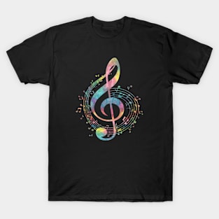 Treble Clef And Music Notes T-Shirt